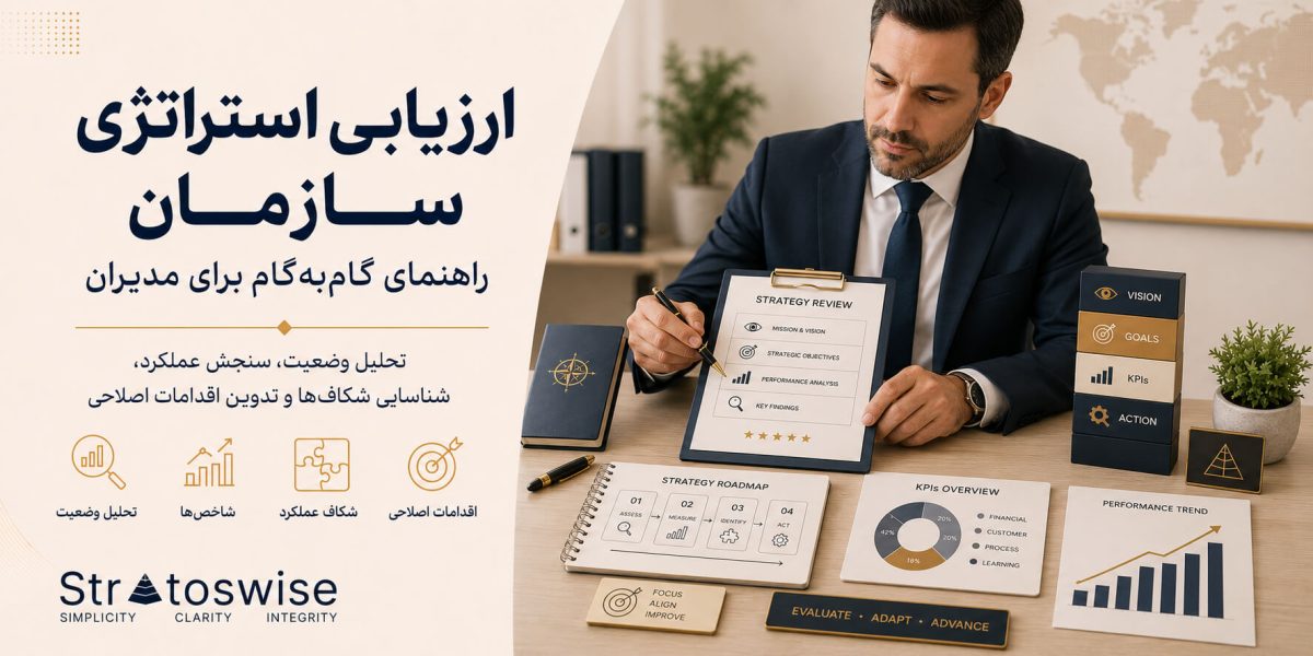 ارزیابی استراتژی سازمان: راهنمای گام‌به‌گام برای مدیران